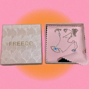 sterling silver sapphire blue evil eye choker 🧿